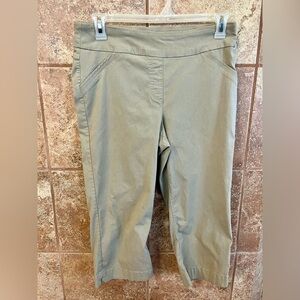 Westbound Khaki Capri Pull On Pants Size 14